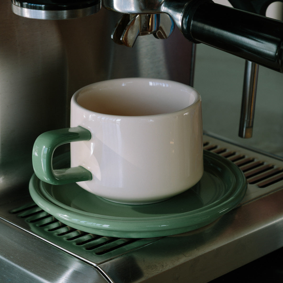 Kop en Schotel Keramiek Kleurrijk Klassiek Koffie Thee Cacao Premium Servies Set