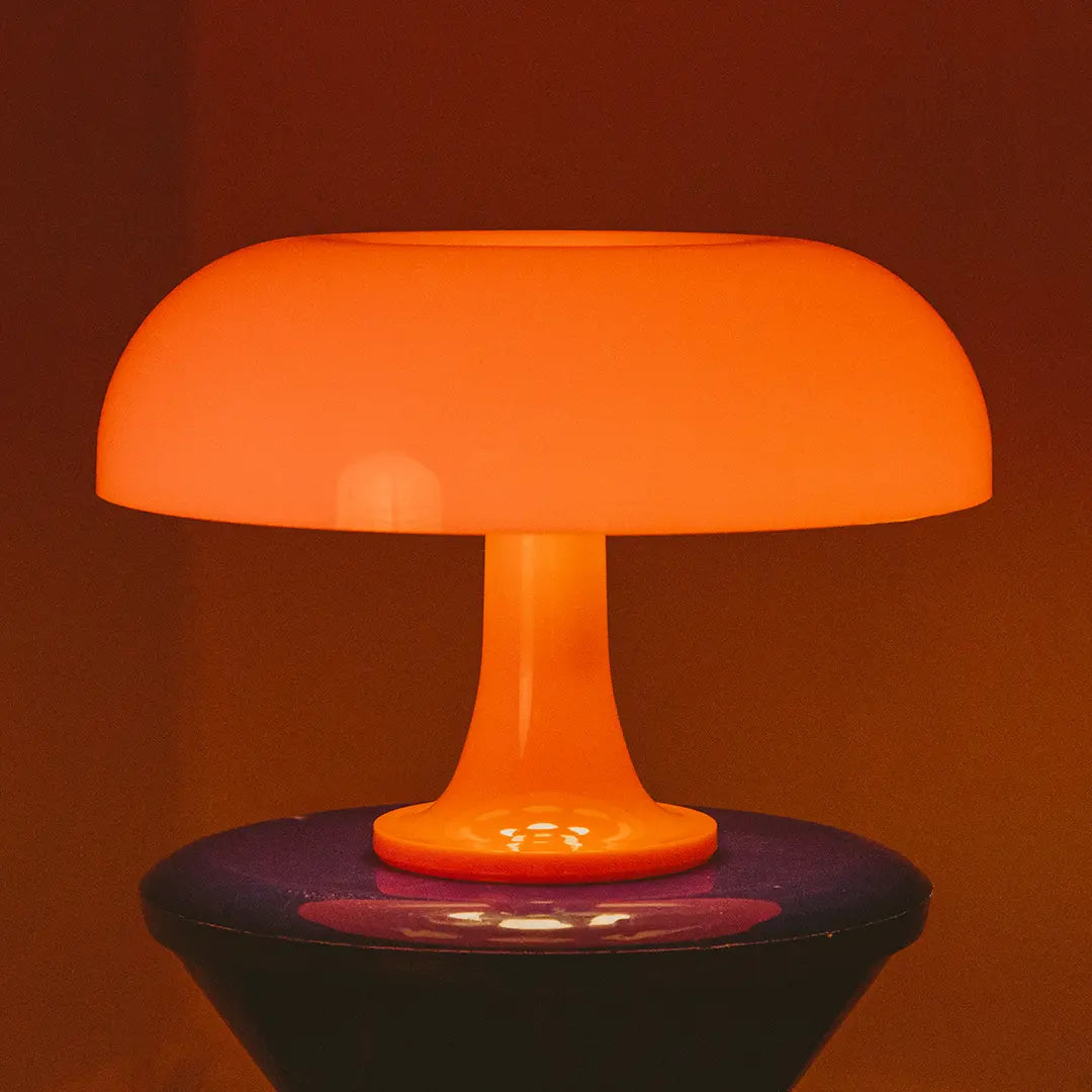 Tafellamp Acryl Design Iconisch 32cm Bloed Oranje Sneeuwwit Sfeerverlichting Modern