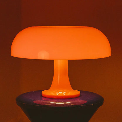 Tafellamp Acryl Design Iconisch 32cm Bloed Oranje Sneeuwwit Sfeerverlichting Modern