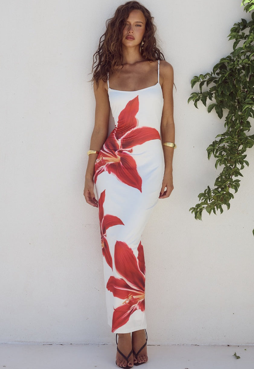 Midi Jurk Bloemenprint Elegant en Comfortabel - StudioMarella
