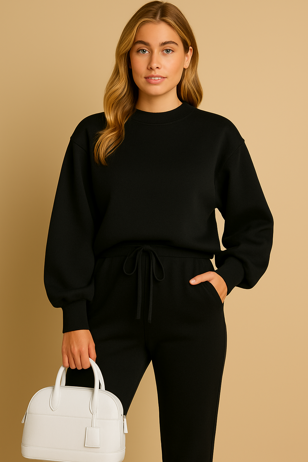 Dames Lounge Set Zacht Trui en Joggingbroek Comfortabele Kleding