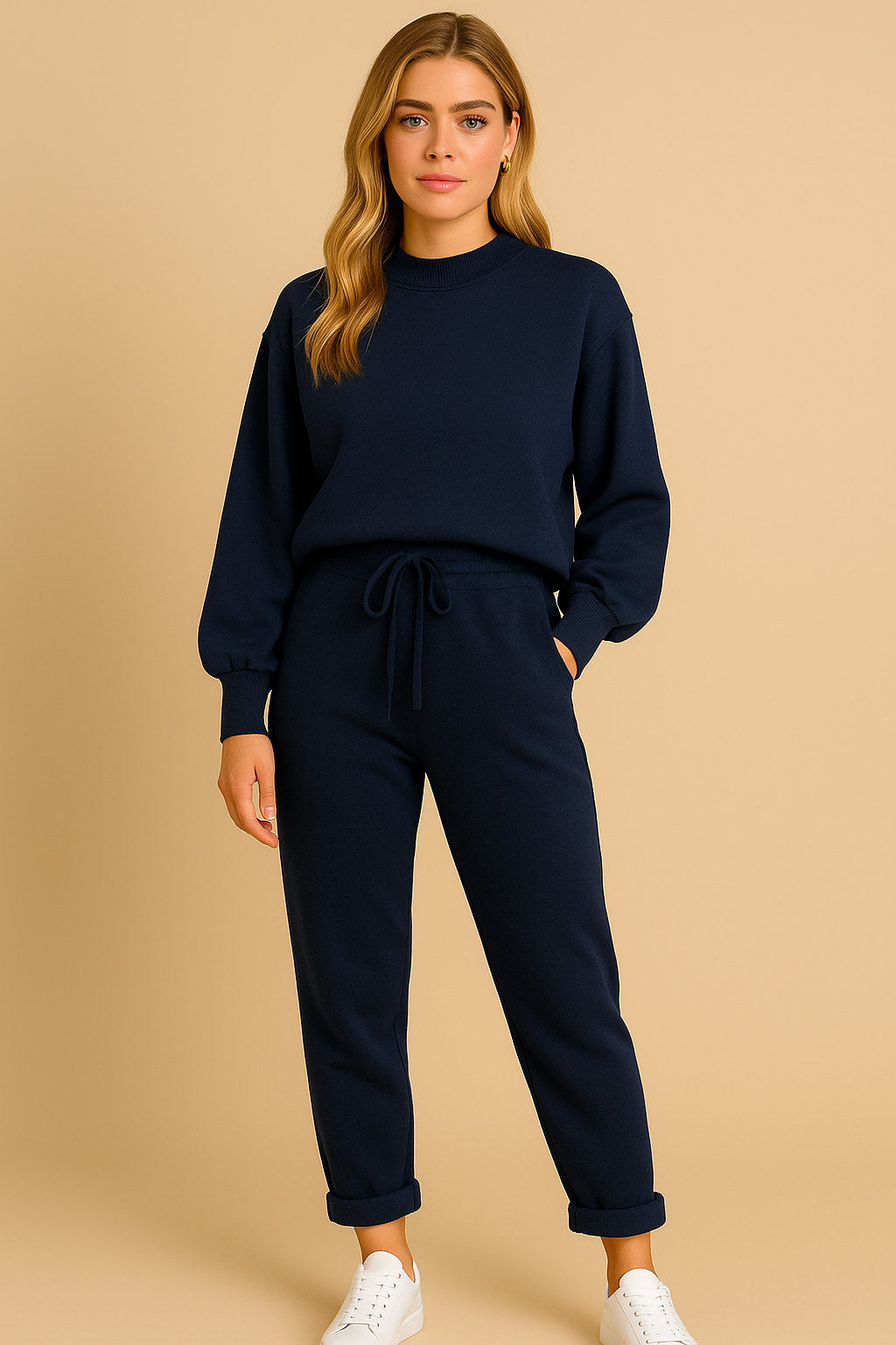 Dames Lounge Set Zacht Trui en Joggingbroek Comfortabele Kleding
