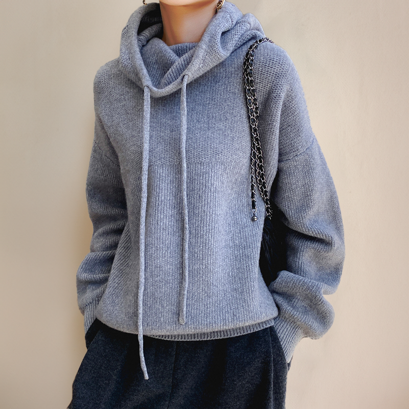 Zachte Gebreide Hoodie voor Vrouwen Stijlvolle Look
