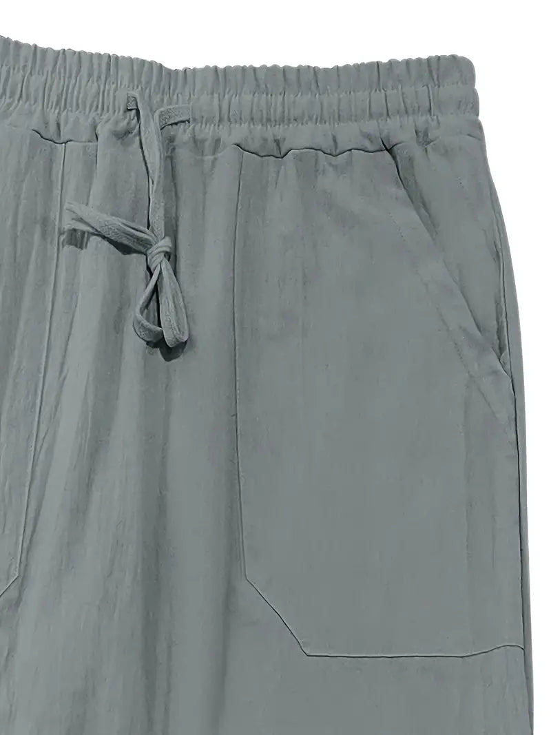 Lichte Zomerbroek Heren Linnen Casual Maes