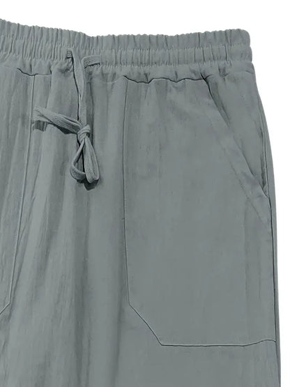Lichte Zomerbroek Heren Linnen Casual Maes