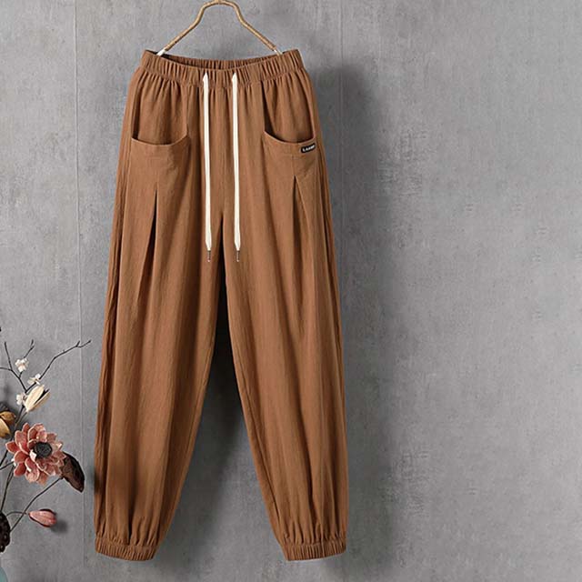 Vrouwelijke Joggingbroek Effen Kleur Comfortabel
