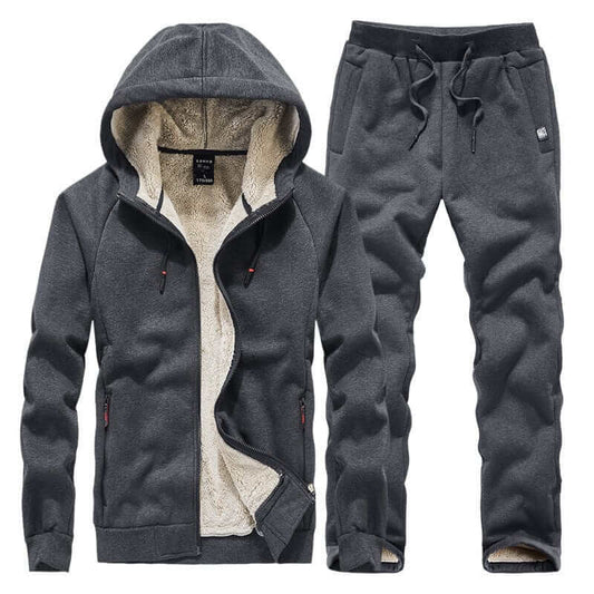 Heren Fleece Trainingspak Warme Joggingset Comfortabel - StudioMarella