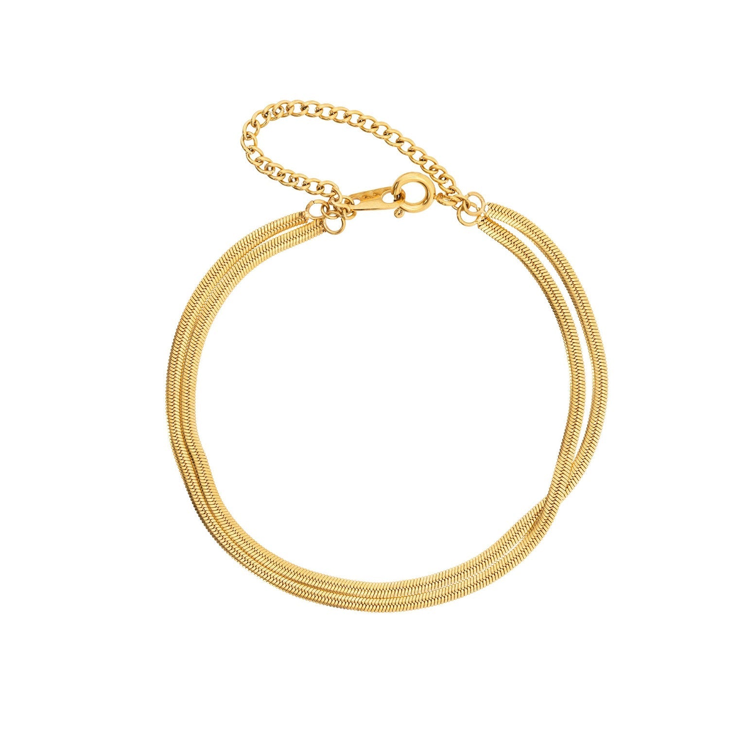 Goudkleurige Armband Dubbel Waterdicht RVS - StudioMarella