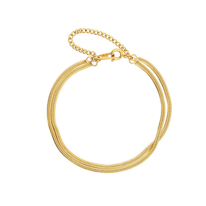 Goudkleurige Armband Dubbel Waterdicht RVS - StudioMarella