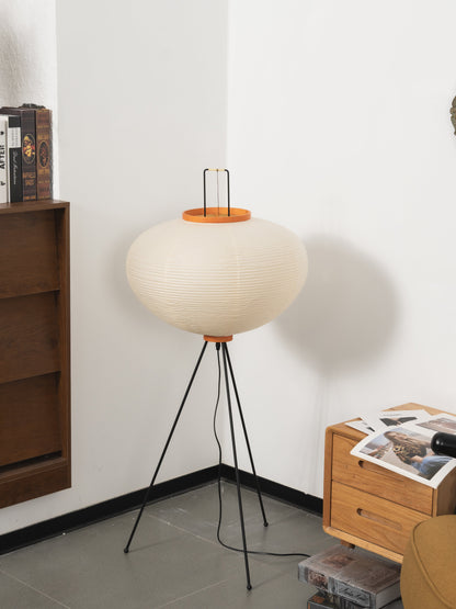 Akari Vloerlamp Mulberypapier Metaal Japanse Stijl Woonkamer