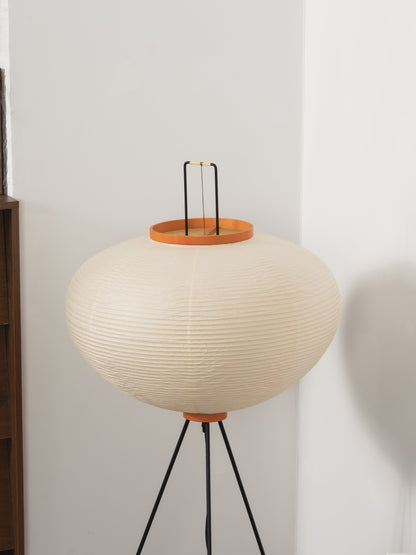 Akari Vloerlamp Mulberypapier Metaal Japanse Stijl Woonkamer
