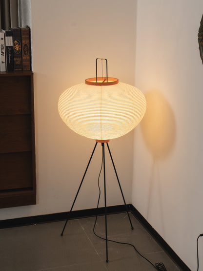 Akari Vloerlamp Mulberypapier Metaal Japanse Stijl Woonkamer