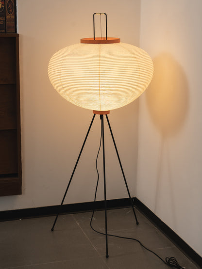 Akari Vloerlamp Mulberypapier Metaal Japanse Stijl Woonkamer