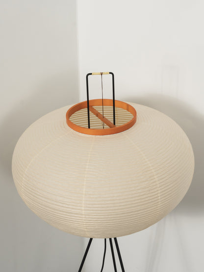 Akari Vloerlamp Mulberypapier Metaal Japanse Stijl Woonkamer