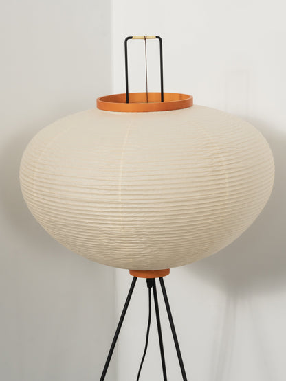 Akari Vloerlamp Mulberypapier Metaal Japanse Stijl Woonkamer