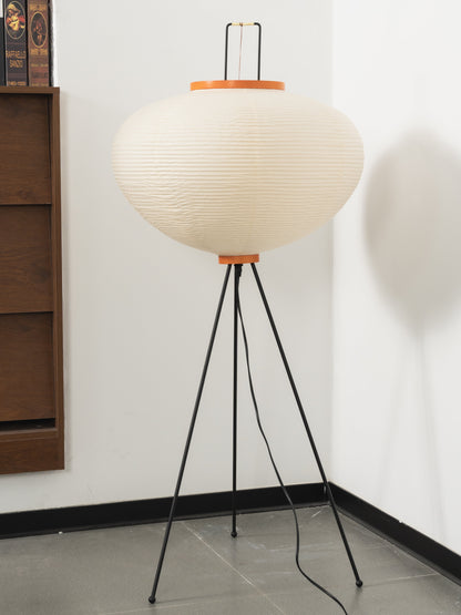 Akari Vloerlamp Mulberypapier Metaal Japanse Stijl Woonkamer
