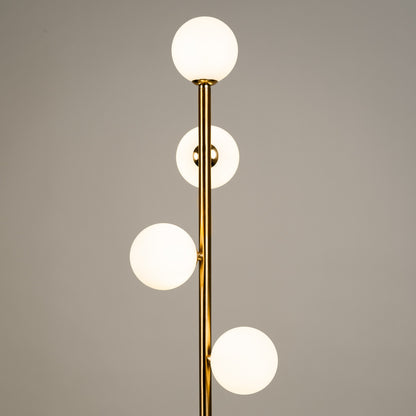 Scandinavische Minimalistische Staande Lamp Met Glazen Bollen En Warm Licht