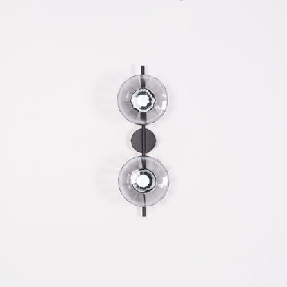 Wandlamp Glas Rond Scandinavisch LED 5W Zwart Goud 20cm Design