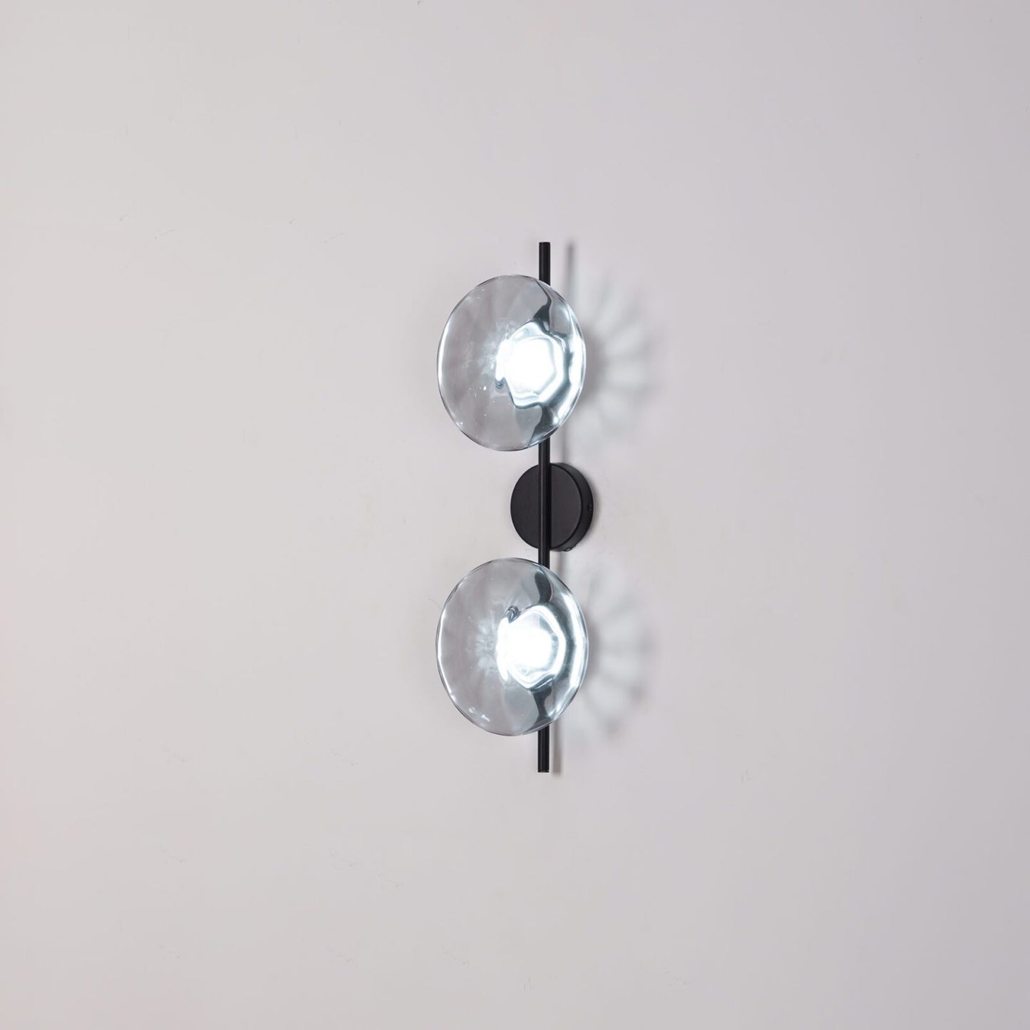 Wandlamp Glas Rond Scandinavisch LED 5W Zwart Goud 20cm Design