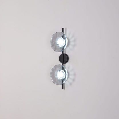 Wandlamp Glas Rond Scandinavisch LED 5W Zwart Goud 20cm Design