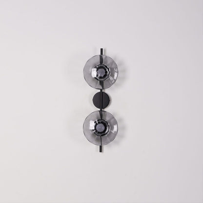 Wandlamp Glas Rond Scandinavisch LED 5W Zwart Goud 20cm Design