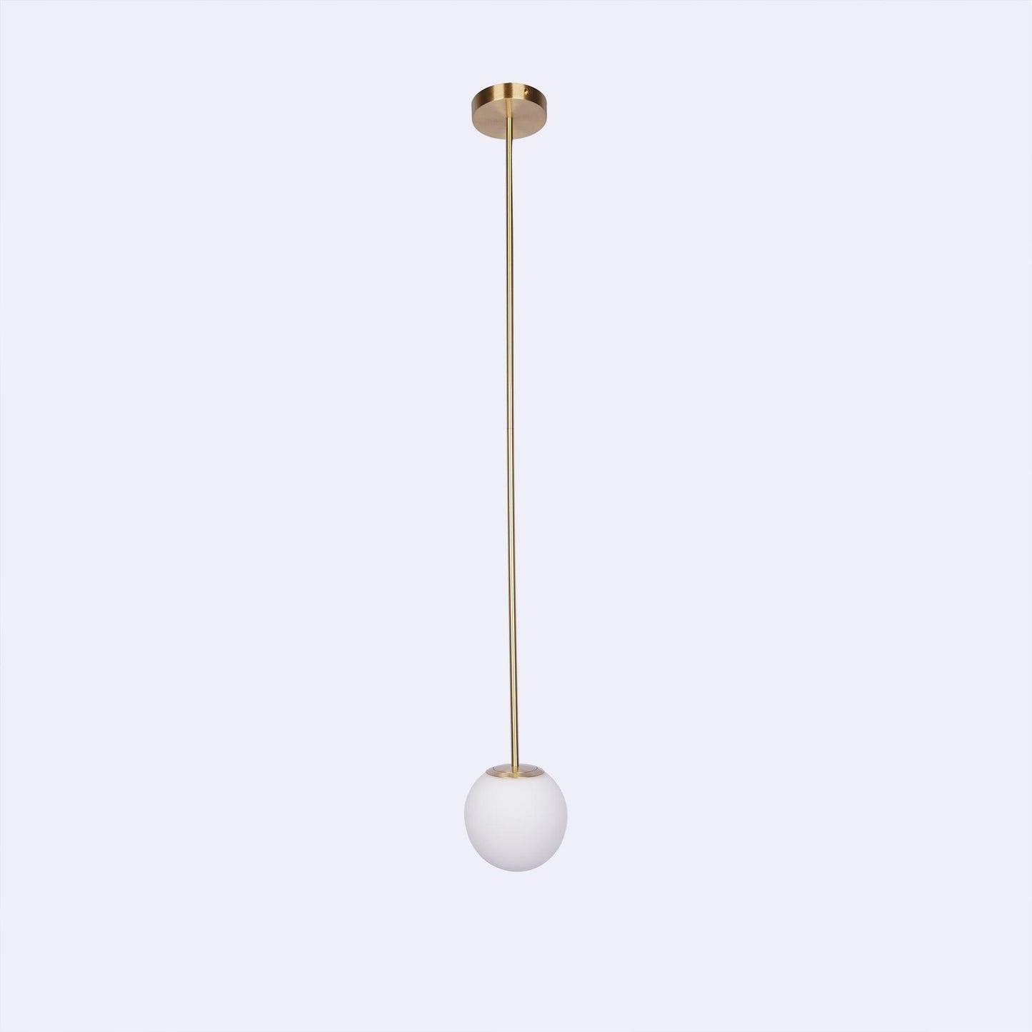 Hanglamp Messing Melkglas Plafond Minimalistisch Modern Scandinavisch Hal Eettafel Nachtkastje
