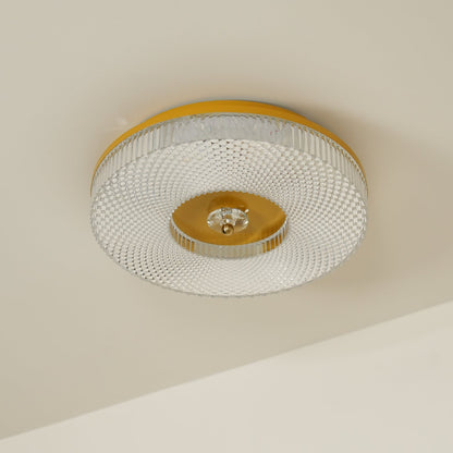 LED Plafondlamp Rond IJzer Acryl Dimbaar 3000K 4000K 6000K Zwart Wit Goud