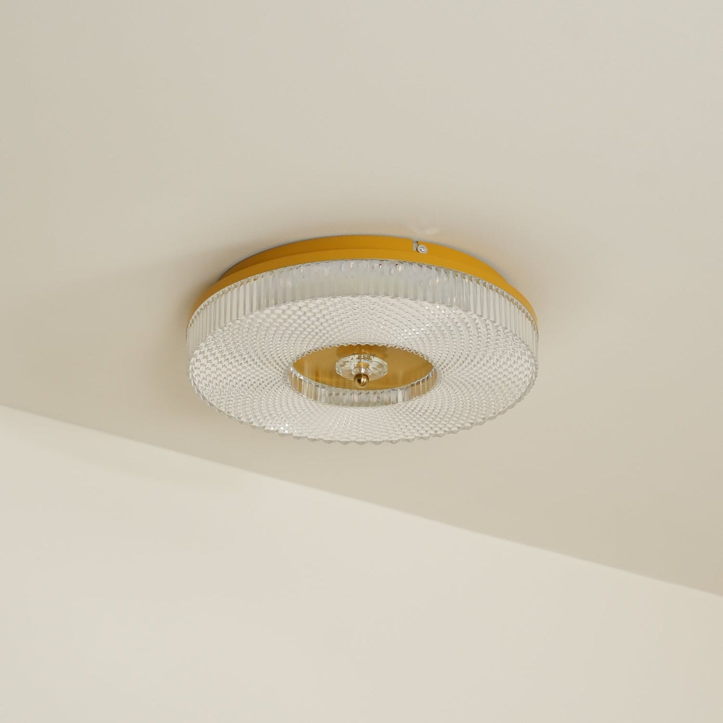 LED Plafondlamp Rond IJzer Acryl Dimbaar 3000K 4000K 6000K Zwart Wit Goud