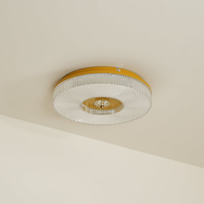 LED Plafondlamp Rond IJzer Acryl Dimbaar 3000K 4000K 6000K Zwart Wit Goud