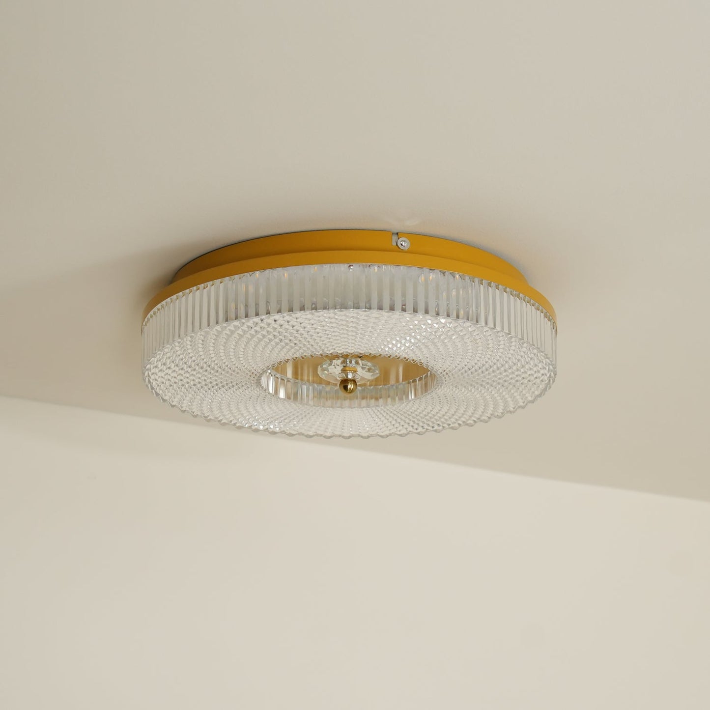 LED Plafondlamp Rond IJzer Acryl Dimbaar 3000K 4000K 6000K Zwart Wit Goud