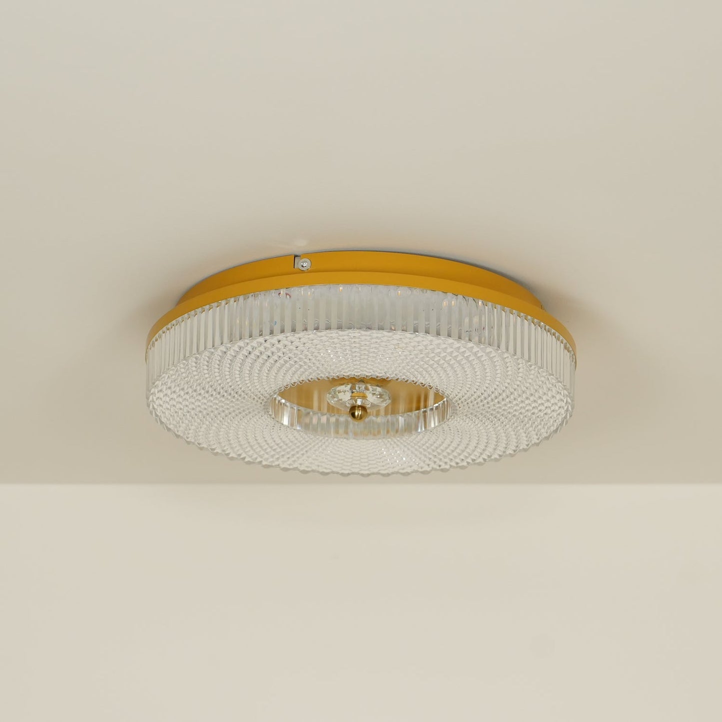 LED Plafondlamp Rond IJzer Acryl Dimbaar 3000K 4000K 6000K Zwart Wit Goud