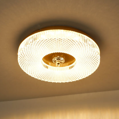 LED Plafondlamp Rond IJzer Acryl Dimbaar 3000K 4000K 6000K Zwart Wit Goud