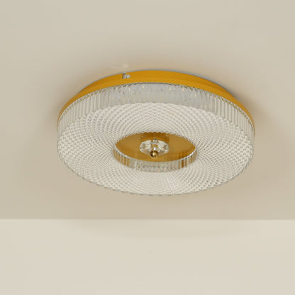 LED Plafondlamp Rond IJzer Acryl Dimbaar 3000K 4000K 6000K Zwart Wit Goud