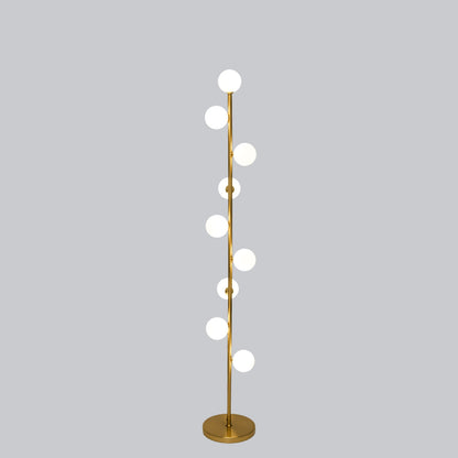 Scandinavische Minimalistische Staande Lamp Met Glazen Bollen En Warm Licht