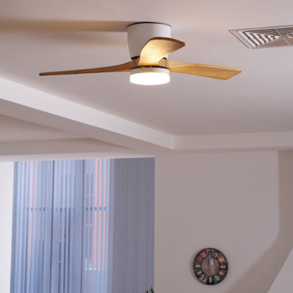 Plafondventilator met led verlichting en houten bladen – Scandinavisch design