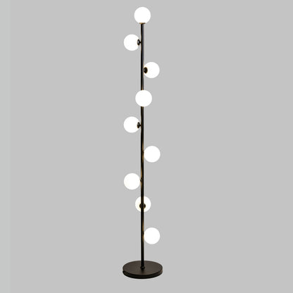 Scandinavische Minimalistische Staande Lamp Met Glazen Bollen En Warm Licht