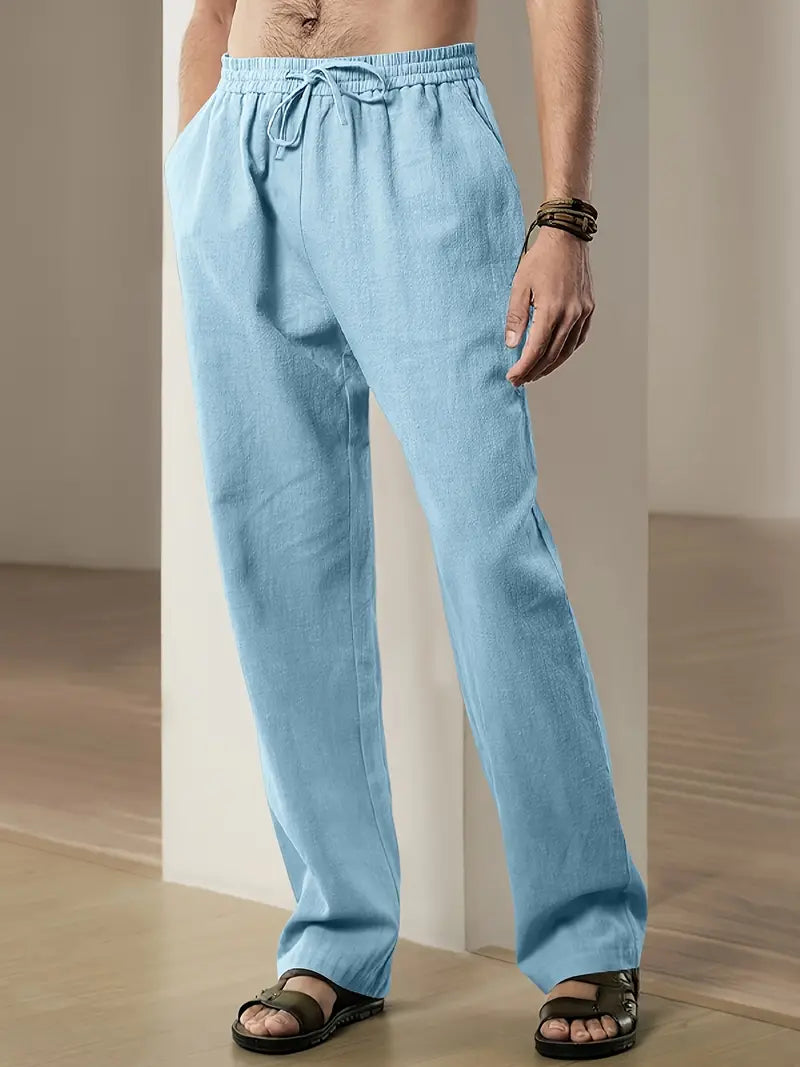 Linnen Broek Zomerse Comfortabele Stijl voor Mannen