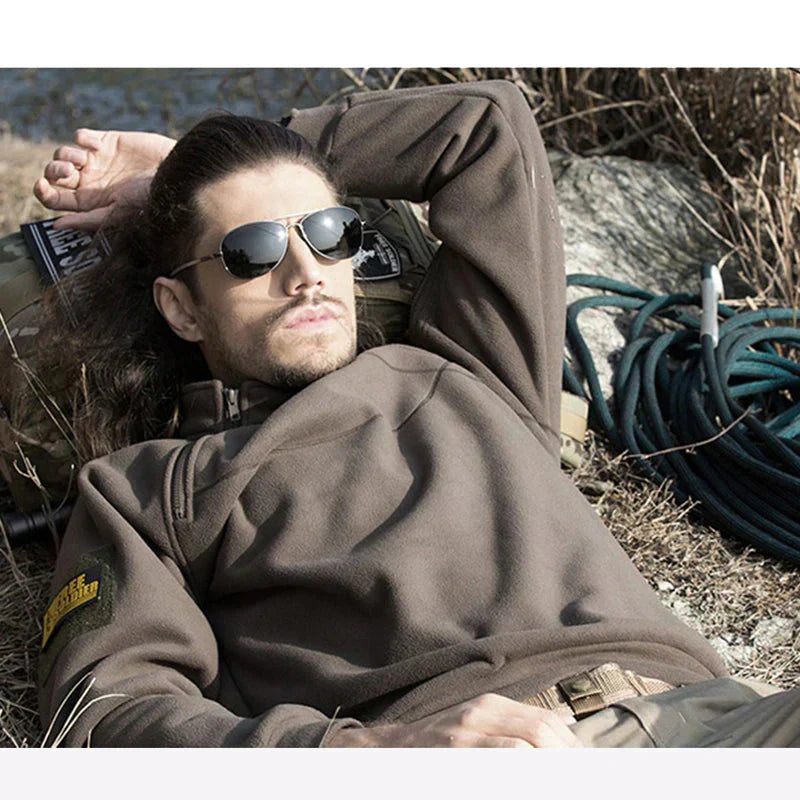 Tactische Trui Heren Warm Fleece Waterafstotend Outdoor