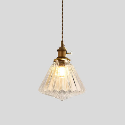 Hanglamp Glas Brons Verstelbare Kabel Woonkamer Eettafel Transparante Glazen Hanglamp Sfeerverlichting Vintage