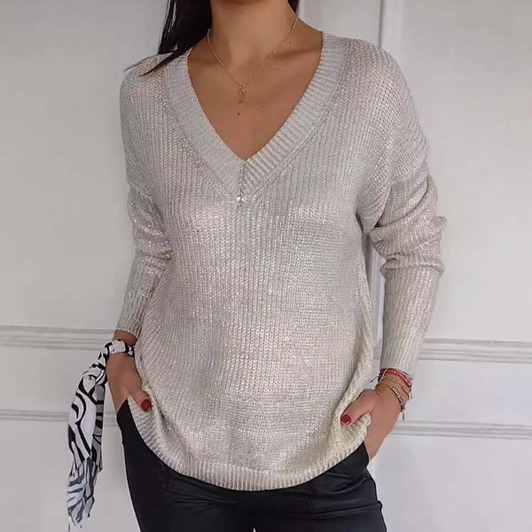 Metallic Trui Trendy Glitter Sweater - StudioMarella