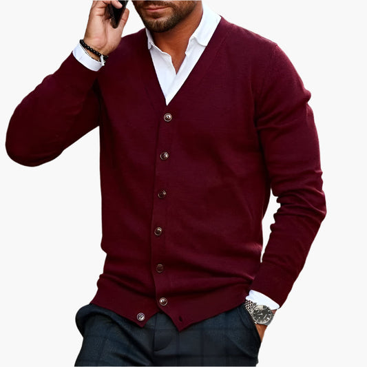 Heren Vest V-hals Knoopsluiting Elegante Stijl - StudioMarella