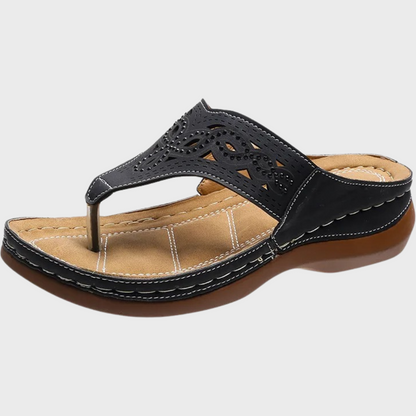 Dames Loafers Comfortabel Leer Zwart voor Elke Dag - StudioMarella