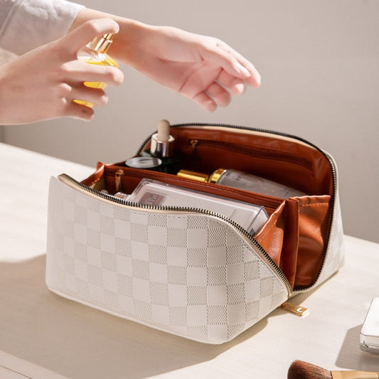 Make-up Tas voor Dames van PU-leer met Slimme Indeling - StudioMarella