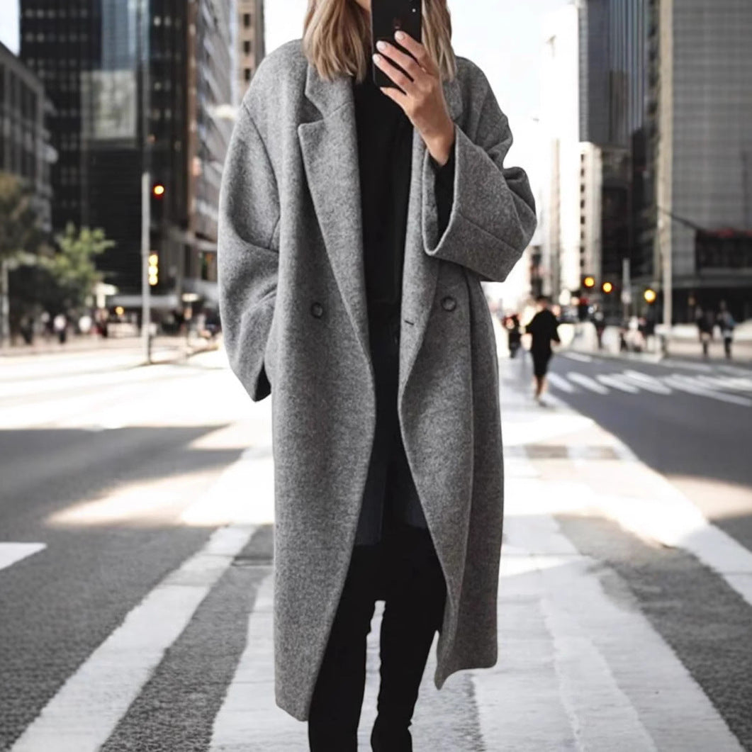 Valentina Oversized Wol Coat Elegante Design