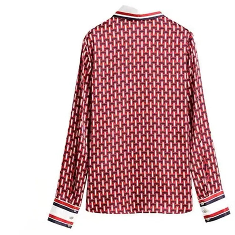Vrouwen Loose Shirt Lente Zomer Gestreept Comfortabel