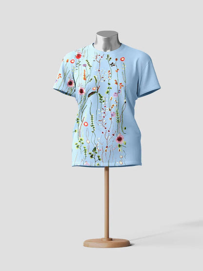 Bloemen T-shirt Zomerse Bloemendesign Vrouwen