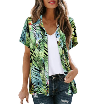 Vrouwelijke Zomerblouse Bloemenprint Licht en Luchtig - StudioMarella