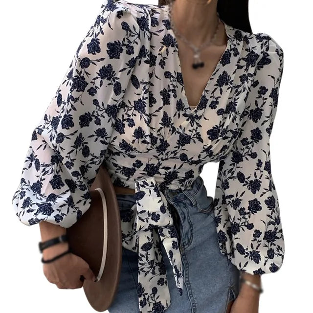 Bloemenprint Blouse Vrouwelijke Zomer Jurk - StudioMarella