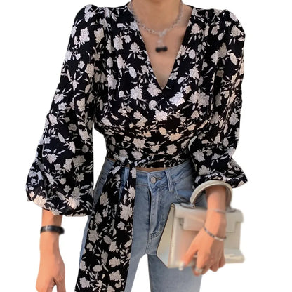 Bloemenprint Blouse Vrouwelijke Zomer Jurk