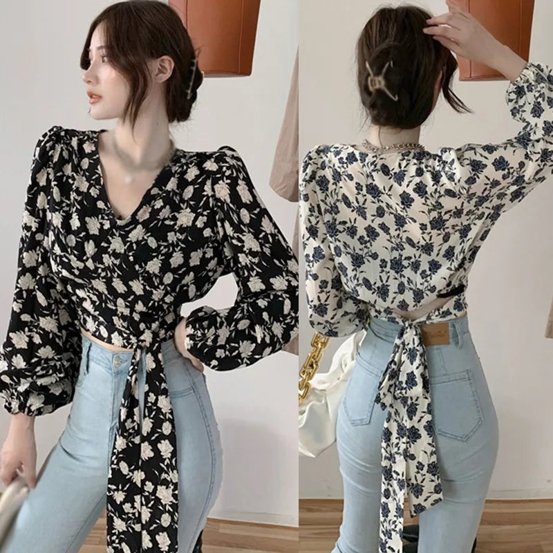 Bloemenprint Blouse Vrouwelijke Zomer Jurk